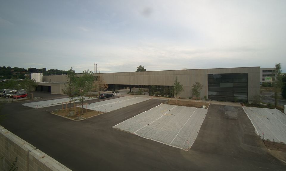 Livebild Baukamera 1 - Webcam 'Gesamtpanorama Nordseite' - Baustelle Neubau Bäckerei Martin Auer, Graz-St.Peter (ca. 5 Minuteninterval)